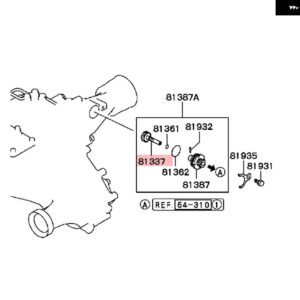 LHD V31 V43 V32 V33 MD739296 パジェロ スポーツ モンテロ 2THスピード メーター ドリブンギア L200 トリトン ナティバ - MD739277 27 gear