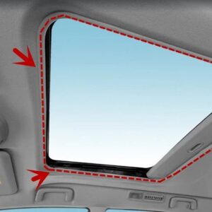 ルーフガラスゴム パジェロ 3 5ドア V90 MR523599 2000-2009 V80 プロテクトストリップ モンテロ V70 V60 ウェザーショーグン - grey MR523600