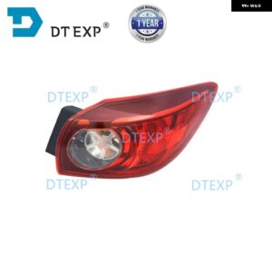 外側ハロゲン テールライト MAZDA3 ハッチバック 2014-2016 バルブ 無リアランプアクセラパーキングウインカー ランプ - R OUT