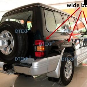 4個 プラスチック クローム V32 V33ドア ハンドル パジェロ 2 ブラックドアバーモンテロ V31 V43 1989-1999ドア ペダル 6470 6473 2030