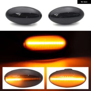 シーケンシャル LED ダイナミック シグナル サイド マーカー ライト シトロエン C1 C2 C3 C5 C6 クサラ ピカソ C-クロッサー ベルランゴ ジャンピー - High quality Black