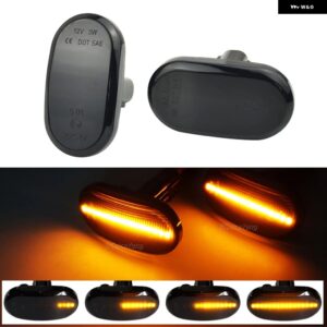 スズキ 1ペア LED ダイナミック サイドマーカー ライト ウィンカー インジケーターリピーターランプ ジムニー JB64W JB74W JB2 - Dynamic Smoked
