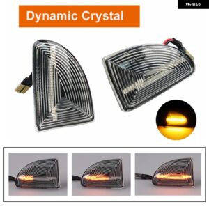 スモーク クリア レンズ サイド マーカー ランプ ターン シグナル ライト OEM A4519067700 スマート フォーツー 451 MK1 MKII 07-15 - Dynamic Crystal