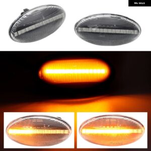LED ダイナミック ターン シグナル サイド マーカー ライト シトロエン C1 C2 C3 C5 C6 クサラ ピカソ C-クロッサー ベルランゴ ジャンピー ディスパッチ - High quality Crystal