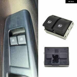 VW ポロ 9N 2002-2009 シート イビサコルドバ 6L2 電動ウィンドウマスタースイッチ 運転席側 6Q0959858 6Q0959858A - Black Base