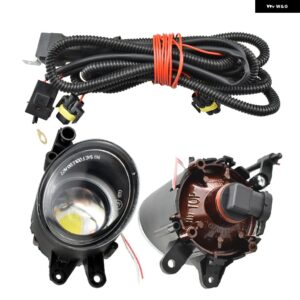 2個 フォグライト アセンブリ LED フォグライト エンジェルアイ A4 B6 2000.11-2004.12 V-OLVO C30 2007-2013 OE 8E0941699B 8E0941700B - LED-White-wire