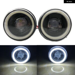 2個 インフィニティ M M25 M37 M56 2011 2012 2013 車 LED フォグライト エンジェルアイ DRL デイタイムランニングライトホワイト 30 ワット 12 V 2個 - RP-len-AE