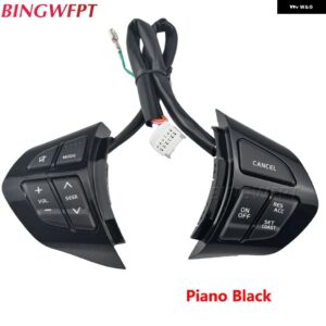 スズキ グランドビターラ II 2005-2015 オーディオボリューム クルーズ コントロール ボタン リモート ステアリング ホイールボタン - piano black