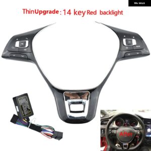 VW MK6 ゴルフ 7 ポロ 2014-2019 ジェッタ 2017-2019 多機能 ステアリング ホイールボタン スイッチ 音量ボタン オーディオスイッチボタン - Upgrade 14 key