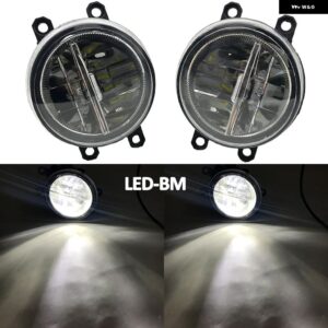 2個 右 + 左 超高輝度車フロント LED フォグランプ 12V H11 ハロゲン T OYOTA AVENSIS サルーン T25 2003-2008 - LED-BM