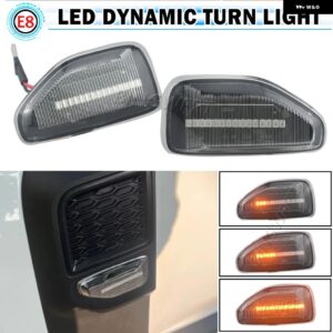 LED ダイナミック サイドマーカー ウィンカー ライト DACIA LOGAN II 2012 SANDERO II 2012 DUSTER 2018 アンバーインジケーターリピーターランプ - Crystal