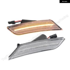 2X キャデラック ATS 2013 2014 キャデラック XT5 2017-20 フロント アンバー LED サイド マーカー ライト ランプ OEM #:22941174 - clear