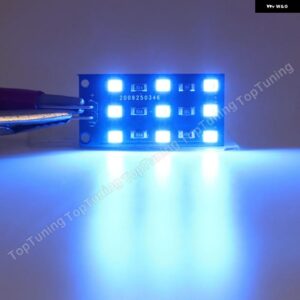 2個 シート ATECA LEON イビサ/ST トレド 2013-2019 ホワイト/ブルー/レッド LED カーテシドアライト足元ライトトランク ランプ - Blue