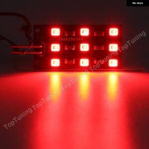 2個 シート ATECA LEON イビサ/ST トレド 2013-2019 ホワイト/ブルー/レッド LED カーテシドアライト足元ライトトランク ランプ - Red