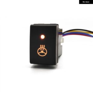 スズキ LED ライト DRL フロントデフロックスイッチ 音楽プッシュボタン スイッチ ジムニー 2007 2009-15 - Wheel heated