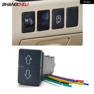 スズキ 1PC 車デュアル LED ライト電源オンオフ上下矢印ボタン スイッチ ジムニー 2019-21 アクセサリー - Locking switch