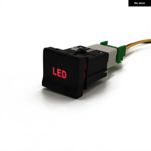 車赤色 LED DRL フォグライト 梱包 レーダー センサー電源オンオフ音楽ガレージスイッチボタン VW ポロ 6C 2014 2015 アクセサリー - LED