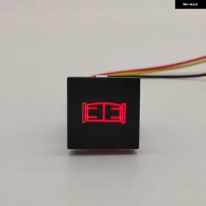赤色 LED ライトバリアゲートドアスイッチ プッシュボタン VW ゴルフ 6 ゴルフゴルフ V GTI ジェッタ MK6 キャディーシロッコトゥーラン 2009 2010 2011 - Locking button