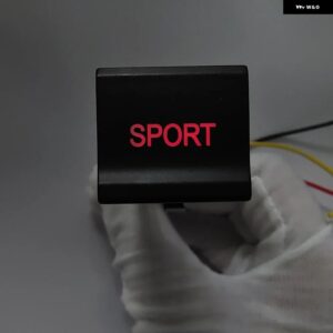 1PC 車 LED ステアリング ホイール 熱ファンミラー 熱 レーダー パーキングセンサー電源スイッチボタン VW ポロ 6C 2014 2015 2016 - Sport