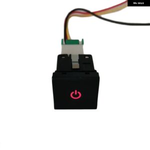 1PC 車 LED ステアリング ホイール 熱ファンミラー 熱 レーダー パーキングセンサー電源スイッチボタン VW ポロ 6C 2014 2015 2016 - Power