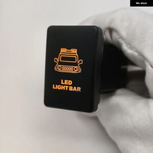 スズキ 1PC LED DRL フォグライト ヘッドライト スポットライト デフロック レーダー 電源オンオフスイッチボタン ジムニー 2019- - Headlight