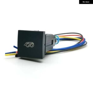 1PC 車 LED DRL ライトパッキング レーダー 電源オンオフカメラ音楽スイッチ プッシュボタン VW ゴルフ 6 MK6 ジェッタシロッコアクセサリー - exhaust