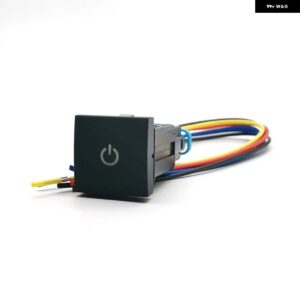 1PC 車 LED DRL ライトパッキング レーダー 電源オンオフカメラ音楽スイッチ プッシュボタン VW ゴルフ 6 MK6 ジェッタシロッコアクセサリー - Power On Off