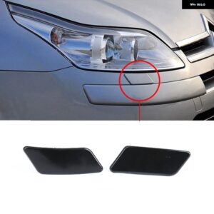 フロント ヘッドライト ウォッシャースプレーノズルカバー ウォッシャージェットキャップシトロエン C4 アクセサリー - Left