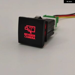 赤色 LED DRL ライト電源オンオフスイッチ プッシュボタン ミラー 音楽 レーダー スイッチ とワイヤー VW ジェッタゴルフ 6 MK6 2006 - 2012 - Reverse camera