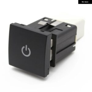 赤色 LED DRL ライト電源オンオフスイッチ プッシュボタン ミラー 音楽 レーダー スイッチ とワイヤー VW ジェッタゴルフ 6 MK6 2006 - 2012 - Power