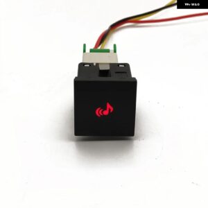 車赤色 LED DRL ライトパッキング レーダー 電源オンオフカメラミラー スイッチボタン VW ゴルフ 6 ジェッタ 5 MK5 シロッコアクセサリー - Music