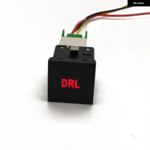 車赤色 LED DRL ライトパッキング レーダー 電源オンオフカメラミラー スイッチボタン VW ゴルフ 6 ジェッタ 5 MK5 シロッコアクセサリー - DRL