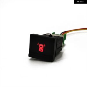 車赤色 LED DRL ライトパッキング レーダー 電源オンオフ音楽フロント フォグライト スイッチボタン VW ポロ 6C 2014 2015 オートアクセサリー - Radar