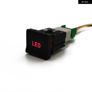 車赤色 LED DRL ライトパッキング レーダー 電源オンオフ音楽フロント フォグライト スイッチボタン VW ポロ 6C 2014 2015 オートアクセサリー - LED