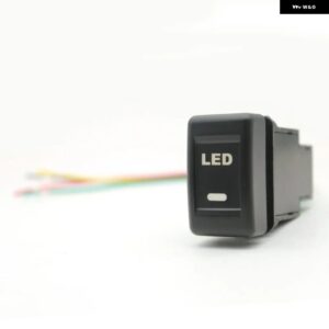 1PC LED DRL ライト レーダー 電源オンオフカメラバックミラー フロントリア フォグランプ スイッチボタン ワイヤーいすゞ KV100 700P - LED