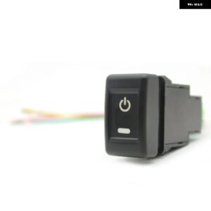 1PC LED DRL ライト レーダー 電源オンオフカメラバックミラー フロントリア フォグランプ スイッチボタン ワイヤーいすゞ KV100 700P - Power