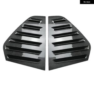 2個 リアシャッターカバー トリムウィンドウルーバーサイドベントトリム VW ゴルフ 6 ゴルフ 7 ゴルフ 7.5 ゴルフ 8 MK7/7.5/8/4 ゴルフ 4 GTI GTD R - MK8 Carbon Look