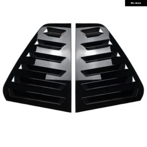 2個 リアシャッターカバー トリムウィンドウルーバーサイドベントトリム VW ゴルフ 6 ゴルフ 7 ゴルフ 7.5 ゴルフ 8 MK7/7.5/8/4 ゴルフ 4 GTI GTD R - MK6 Gloss Black