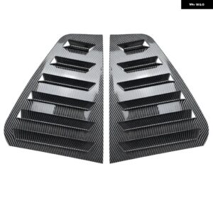2個 リアシャッターカバー トリムウィンドウルーバーサイドベントトリム VW ゴルフ 6 ゴルフ 7 ゴルフ 7.5 ゴルフ 8 MK7/7.5/8/4 ゴルフ 4 GTI GTD R - MK6 Carbon Look