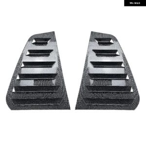 2個 リアシャッターカバー トリムウィンドウルーバーサイドベントトリム VW ゴルフ 6 ゴルフ 7 ゴルフ 7.5 ゴルフ 8 MK7/7.5/8/4 ゴルフ 4 GTI GTD R - MK7 7.5 Carbon Look