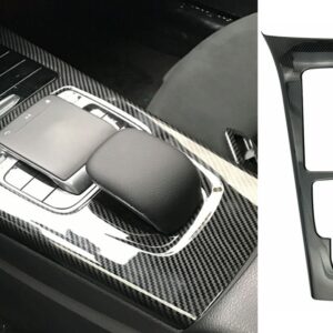 カーボン インテリア センターコンソール コントロール パネル エアベント カバー トリムベンツ A クラス W177 V177 2019-2022 CLA C118 W118 2020+ - Gear control panel