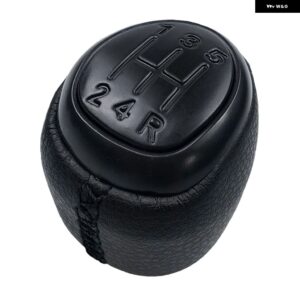 5/6スピード ギア シフトノブ ゲートルブーツ カバー ケース襟サーブ 93 9-3 SS 2003-2012 カースタイリングアクセサリーレバーシフター ペン - 5 Speed Black