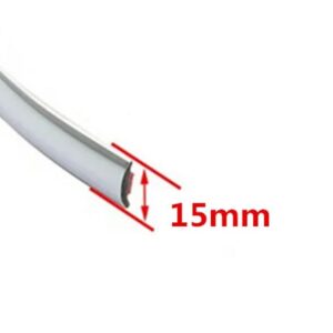 15メートル 車クロームスタイリング装飾モールドトリムストリップ テープ自動 DIY ステッカー 6MM 8MM 10MM 12MM 15MM 20MM 30MM - 15mm-15M