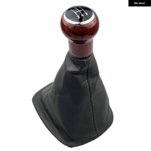 VW パサート B5 B5.5 1997/05/01 スタイリング 5/6スピード ギア シフトノブ PU レザーブーツ ケース - 5 Speed Gray B