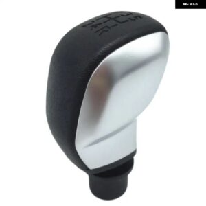 5速 ギア シフトノブ ゲートルブーツ カバー ケースシトロエン C4 MK1 2004/08/01 カースタイリングアクセサリー - Silver gear knob