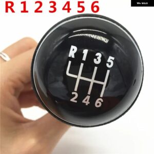 5/6スピード ギア シフトノブ レバースティックペン VW パサート B7 CC ジェッタ A5 A6 MK5 MK6 ゴルフ 5 6 7 MK5 MK6 ポロセダンシュコダラピッド - Gear Knob 6 Speed