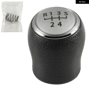 VW トランスポーター マルチバン カラベル T6 T7 2016-20 車 5/6スピード ギア シフトノブ カラーレザーゲートルブーツ - 5 Speed Knob Silver