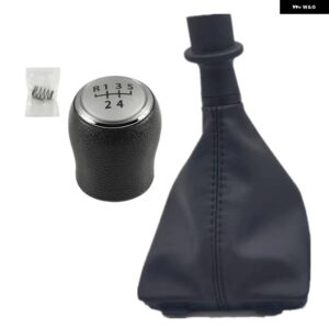 VW トランスポーター マルチバン カラベル T6 T7 2016-20 車 5/6スピード ギア シフトノブ カラーレザーゲートルブーツ - 5 Speed Case Silver