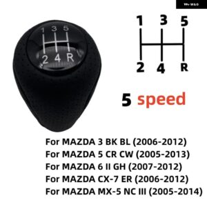 5/6速 ギア シフト ノブレザーシフター レバー アームヘッドボールMAZDA3 BK BL 5 CR CW 6 II GH CX-7 ER MX-5 NC III MT - 5 speed
