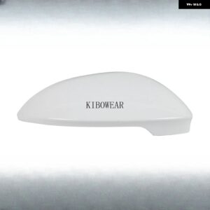 ホワイトサイドミラー カバー キャップ穴付き VW ゴルフ MK8 VIII GTI GTD R 2021-2025 ドア ウイング 自動交換部品 2022 2023 2024 BSD - No hole right